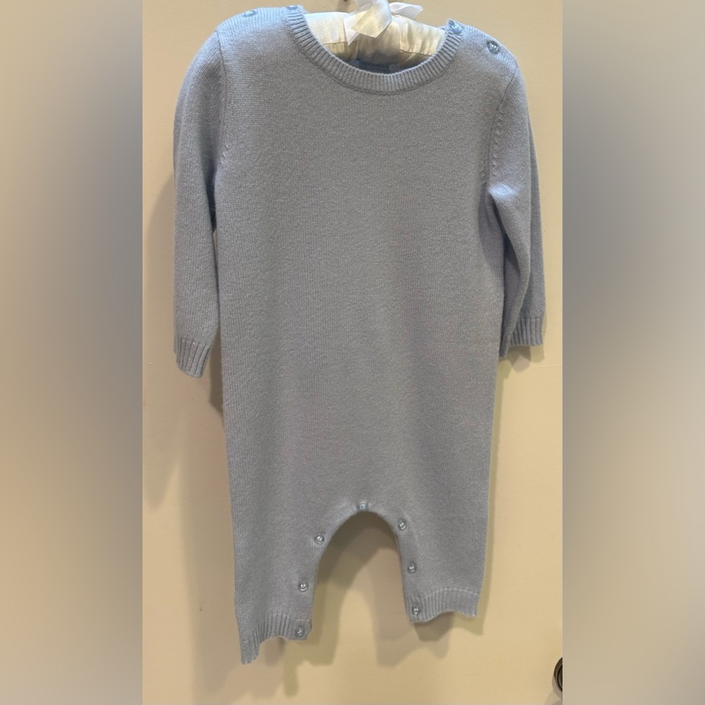 NWT Edgehill Collection 6-9M Baby Boy 100% Cashmere Knit Romper One Piece